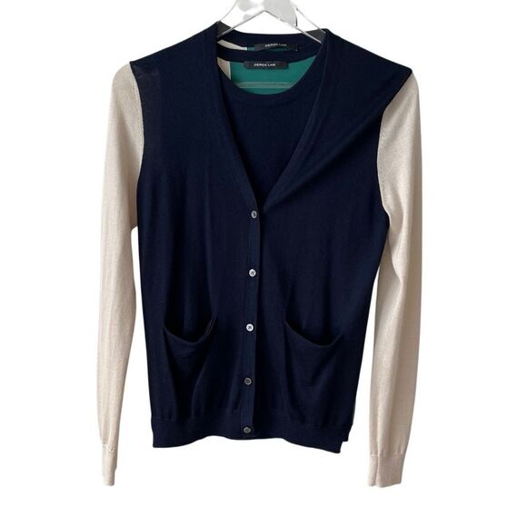 Derek Lam Silk Cashmere Blend cardigan and tank set Button Down small - Picture 1 of 16